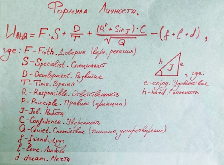 Формула личности, или Гонка на выживание