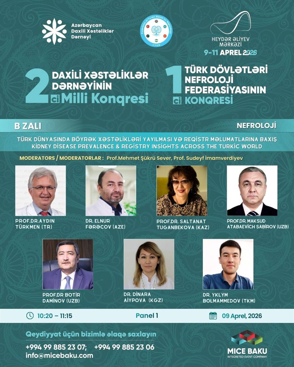 КАЗАХСТАН ПРИНИМАЕТ УЧАСТИЕ В I КОНГРЕССЕ НЕФРОЛОГОВ ТЮРКОЯЗЫЧНЫХ СТРАН В БАКУ